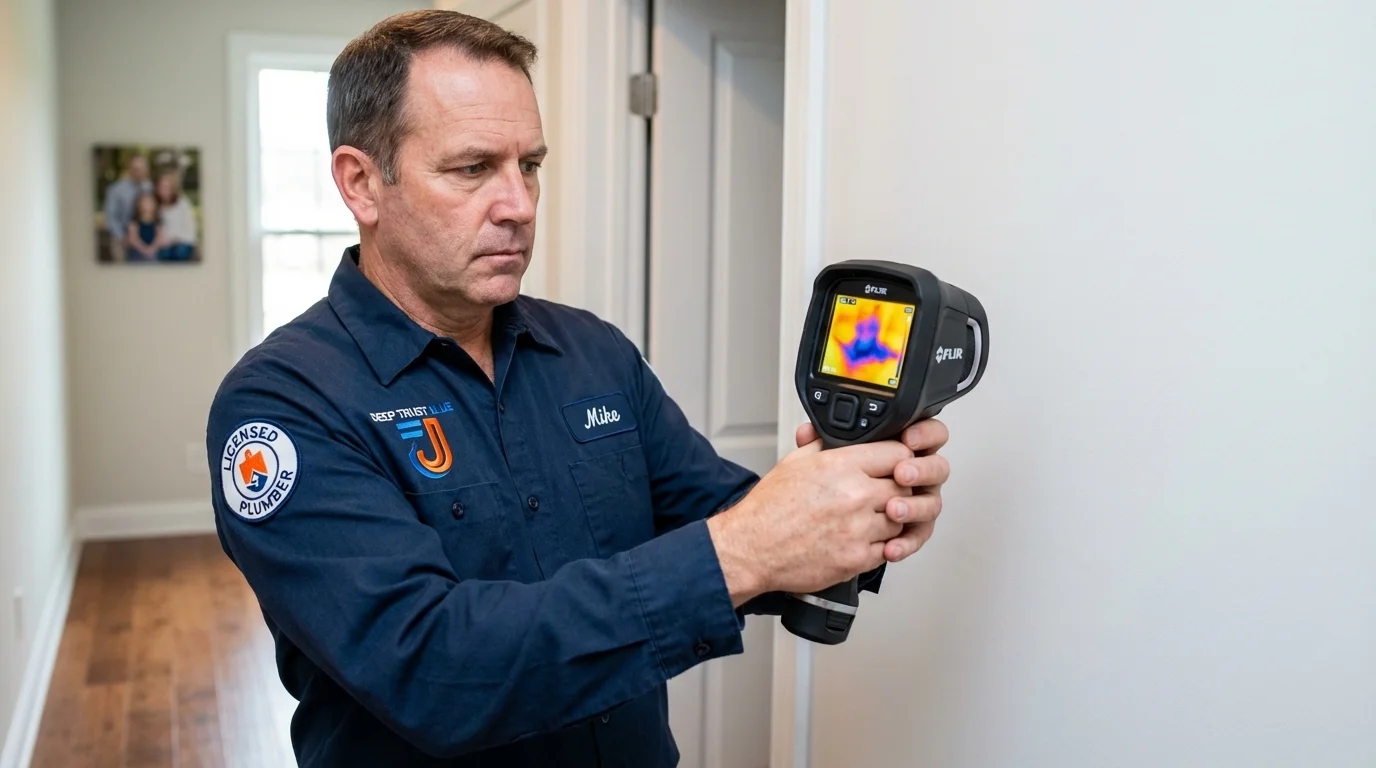 Thermal imaging leak detection by Johns Plumbing LLC in Konawa